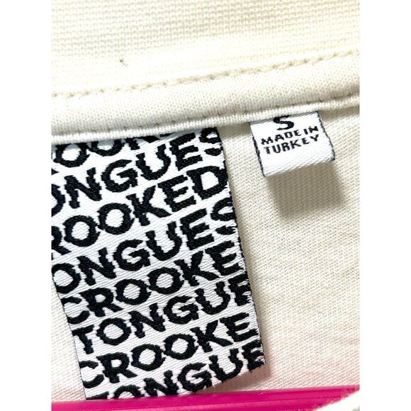 Crooked Tongues Fox In A Box Graphic Short Sleeve T Shirt In Cream White S - Picture 3 of 8